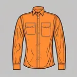 orange long-sleeved shirt image